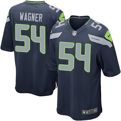 Youth Elite Bobby Wagner Nike Jersey Navy Blue Home - #54 NFL Seattle Seahawks